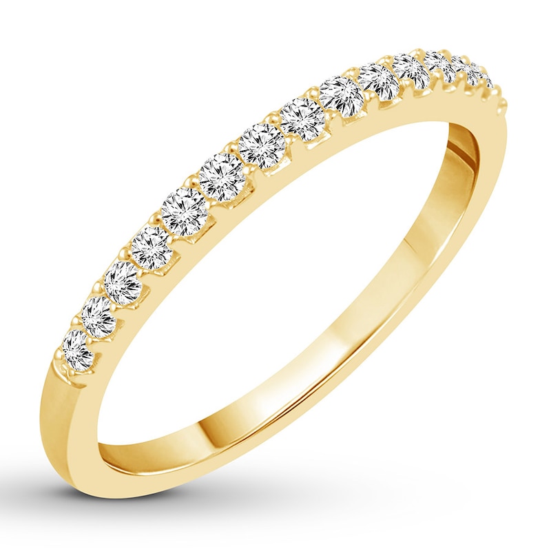 Diamond Wedding Band 1/5 ct tw Round-cut 14K Yellow Gold