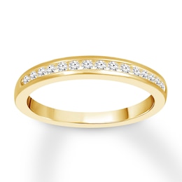 Now + Forever Diamond Wedding Band 1/5 ct tw Round-cut 14K Yellow Gold
