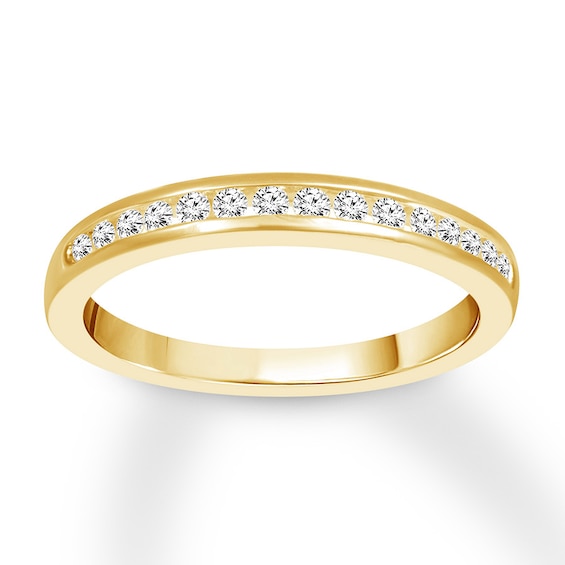 Now + Forever Diamond Wedding Band 1/5 ct tw Round-cut 14K Yellow Gold