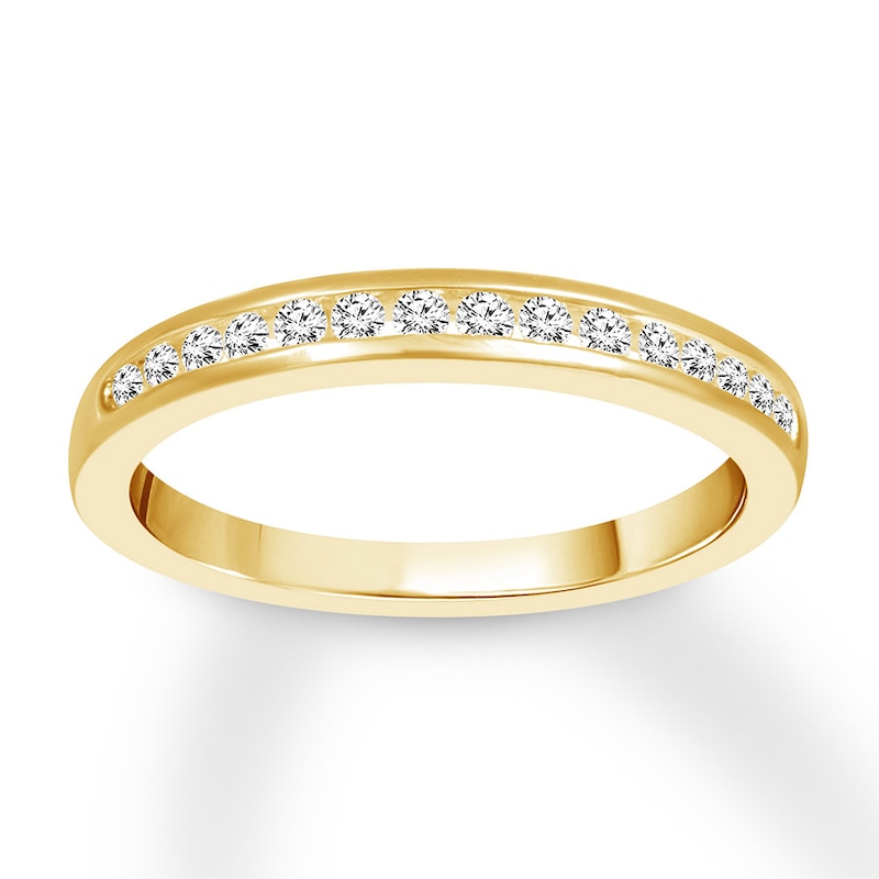 Main Image 1 of Now + Forever Diamond Wedding Band 1/5 ct tw Round-cut 14K Yellow Gold