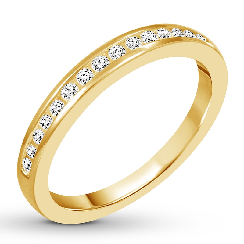 Main Image 3 of Now + Forever Diamond Wedding Band 1/5 ct tw Round-cut 14K Yellow Gold
