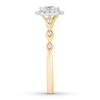 Thumbnail Image 2 of Diamond Engagement Ring 1/3 cttw Marquise & Round 10K Two-Tone Gold