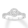 Thumbnail Image 0 of Diamond Engagement Ring 5/8 ct tw Round-cut 14K White Gold