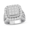 Thumbnail Image 0 of Diamond Engagement Ring 3 ct tw Princess & Round 14K White Gold