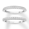 Thumbnail Image 0 of Diamond Wedding Bands 1/2 ct tw Round-cut 14K White Gold