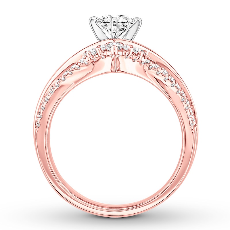 Diamond Bridal Set 1 ct tw Round-cut 14K Rose Gold | Kay