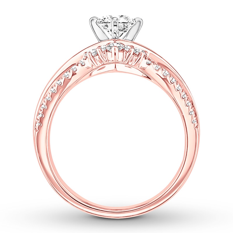 Main Image 2 of Now + Forever Diamond Engagement Ring 7/8 ct tw Round-cut 14K Rose Gold