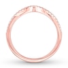 Thumbnail Image 1 of Diamond Wedding Band 1/8 ct tw Round-cut 14K Rose Gold