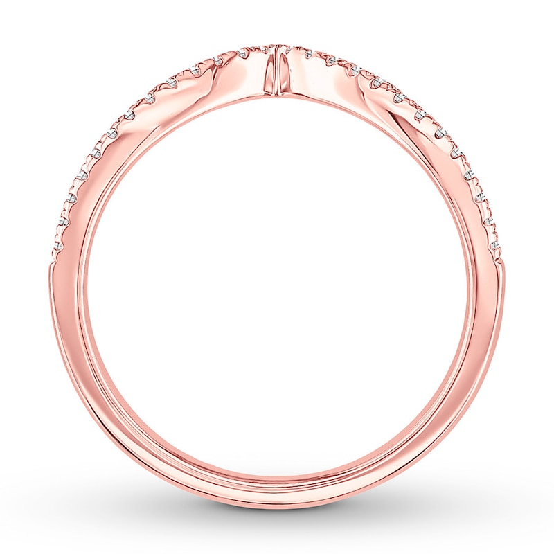 Diamond Wedding Band 1/8 ct tw Round-cut 14K Rose Gold