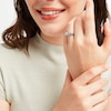 Thumbnail Image 5 of Black & White Diamond Engagement Ring 1 ct tw 14K White Gold