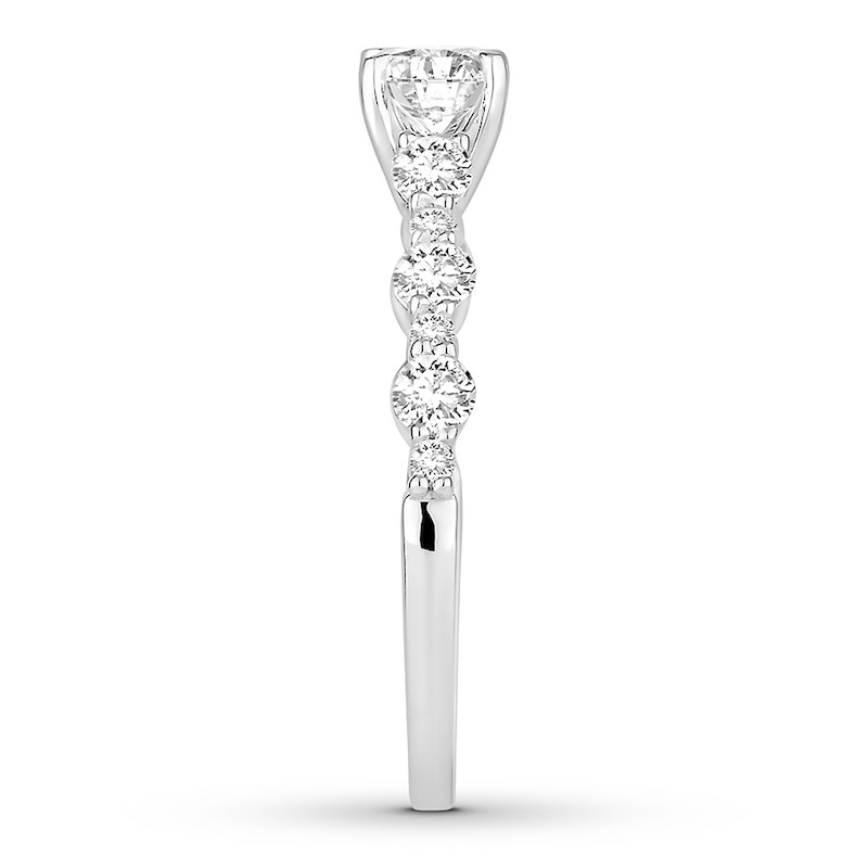 Main Image 3 of Now + Forever Diamond Engagement Ring 7/8 ct tw Round-cut 14K White Gold