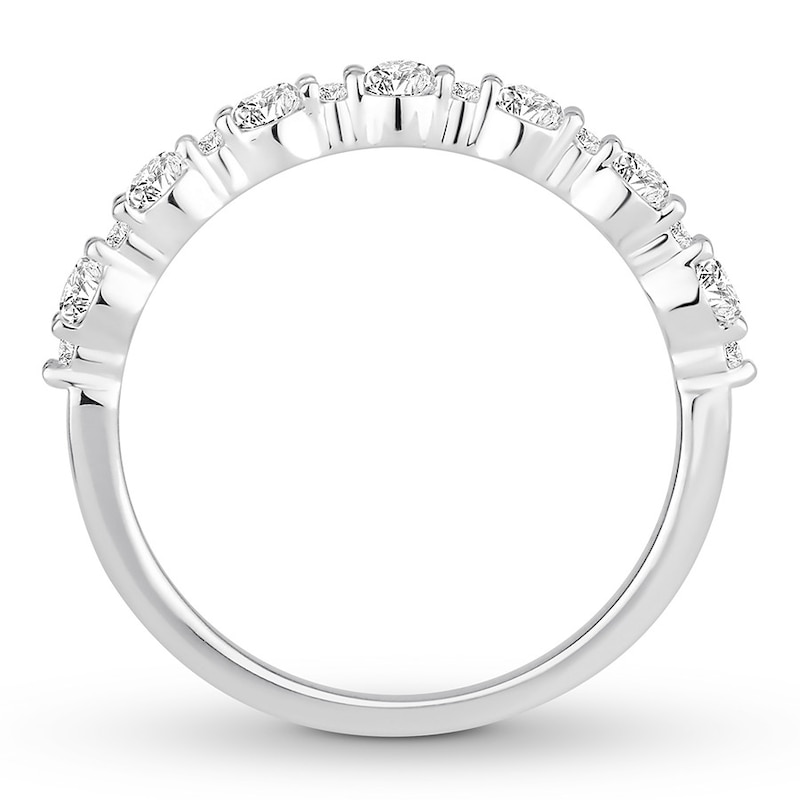 Main Image 2 of Now + Forever Diamond Wedding Band 1/2 ct tw Round-cut 14K White Gold