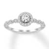 Thumbnail Image 0 of Diamond Engagement Ring 3/8 ct tw Round-cut 10K White Gold