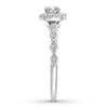 Thumbnail Image 3 of Diamond Engagement Ring 3/8 ct tw Round-cut 10K White Gold