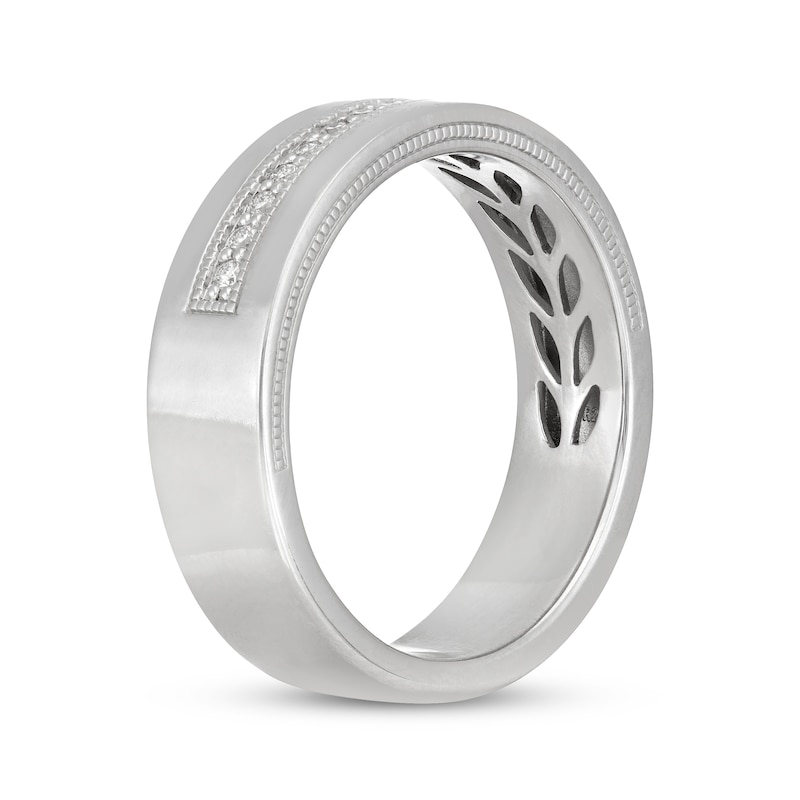 Neil Lane Men's Diamond Wedding Band 1/6 ct tw 14K White Gold | Kay