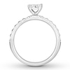 Thumbnail Image 1 of Diamond Engagement Ring 5/8 ct tw Princess & Round 14K White Gold