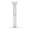 Thumbnail Image 2 of Diamond Engagement Ring 5/8 ct tw Princess & Round 14K White Gold