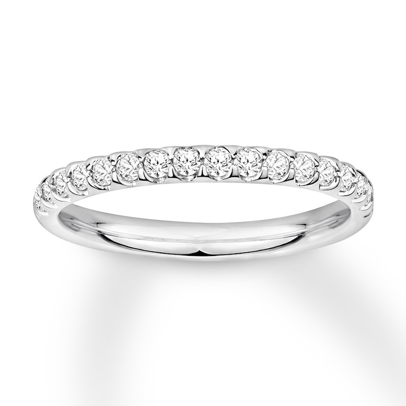 Diamond Wedding Band 1/3 ct tw Round-cut 14K White Gold