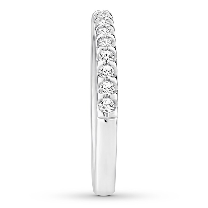 Diamond Wedding Band 1/3 ct tw Round-cut 14K White Gold