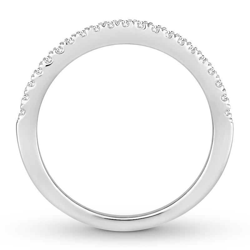 Main Image 2 of Now + Forever Diamond Wedding Band 1/8 ct tw Round-cut 14K White Gold