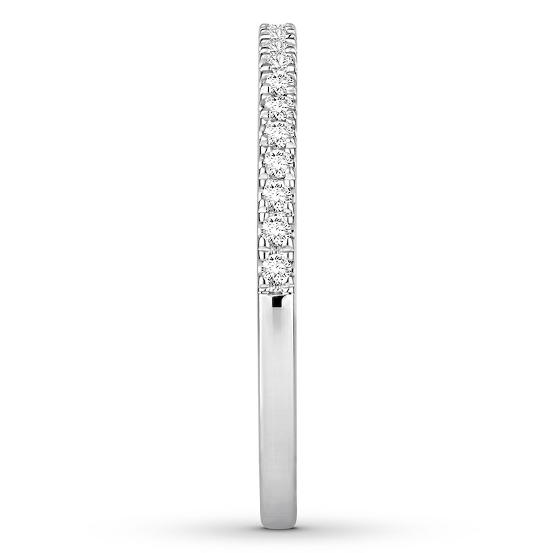 Main Image 3 of Now + Forever Diamond Wedding Band 1/8 ct tw Round-cut 14K White Gold