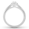 Thumbnail Image 1 of Diamond Engagement Ring 1/3 ct tw Round-cut 10K White Gold