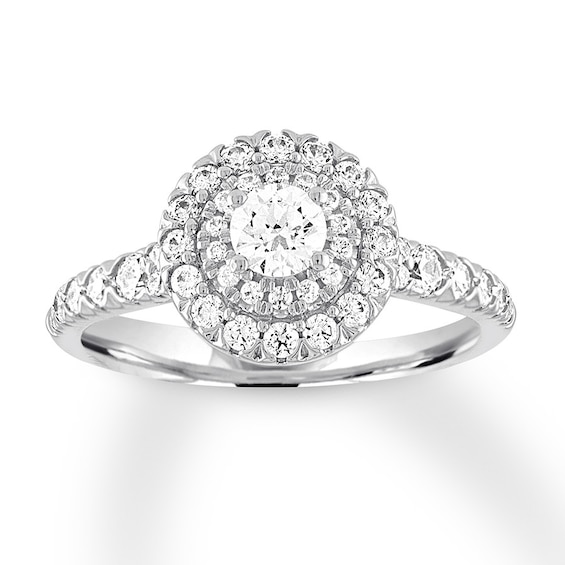 Now + Forever Diamond Engagement Ring 5/8 ct tw Round-cut 14K White Gold