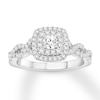 Thumbnail Image 0 of Diamond Engagement Ring 5/8 ct tw Round-cut 14K White Gold