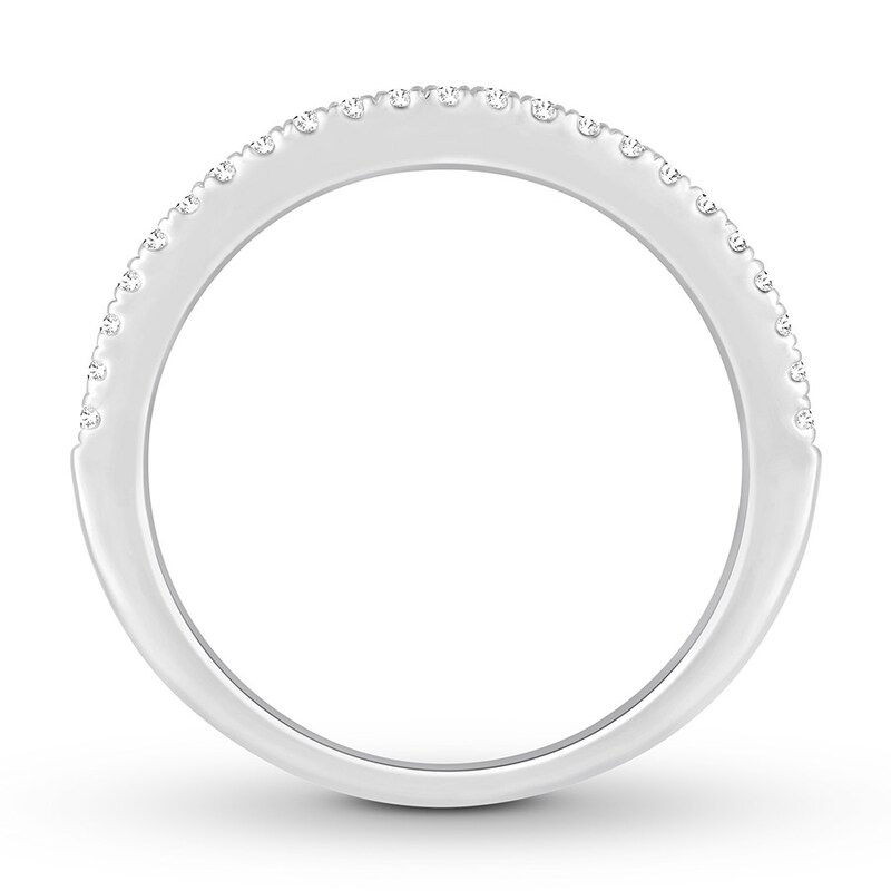 Diamond Wedding Band 1/6 ct tw Round-cut 14K White Gold