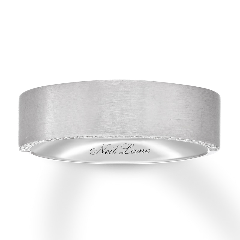 Neil Lane Men's Diamond Wedding Band 1/5 ct tw 14K White Gold