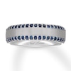 Thumbnail Image 0 of Neil Lane Men's Natural Sapphire Wedding Band 14K White Gold