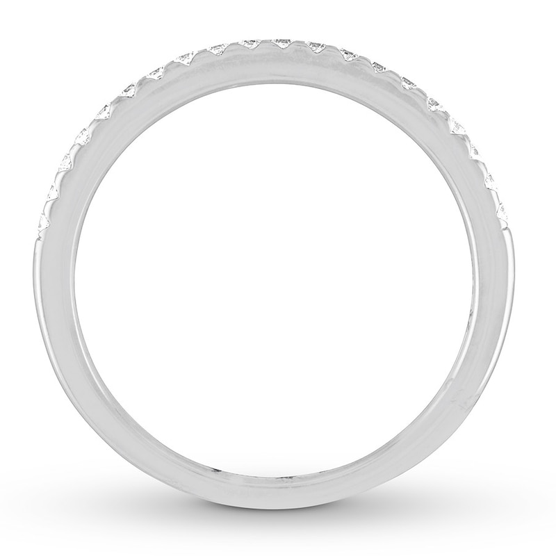 Main Image 2 of Now + Forever Diamond Wedding Band 1/6 ct tw Round-cut 14K White Gold