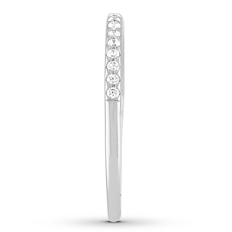 Main Image 3 of Now + Forever Diamond Wedding Band 1/6 ct tw Round-cut 14K White Gold