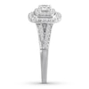 Thumbnail Image 3 of Now + Forever Diamond Engagement Ring 7/8 ct tw Princess & Round 14K White Gold