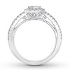 Thumbnail Image 1 of Diamond Engagement Ring 3/4 ct tw Round-cut 14K White Gold