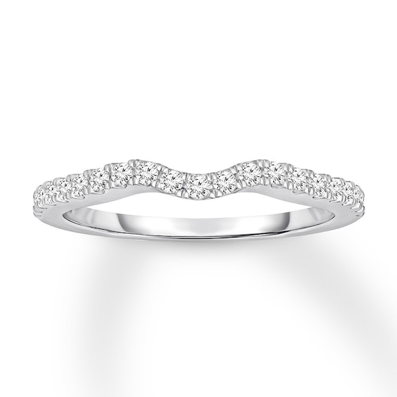 Now + Forever Diamond Wedding Band 1/5 ct tw Round-cut 14K White Gold