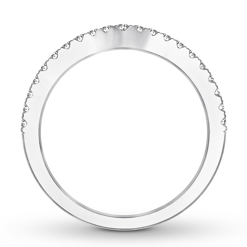 Main Image 2 of Now + Forever Diamond Wedding Band 1/5 ct tw Round-cut 14K White Gold