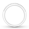 Thumbnail Image 1 of Diamond Wedding Band 1/8 ct tw Round-cut 14K White Gold