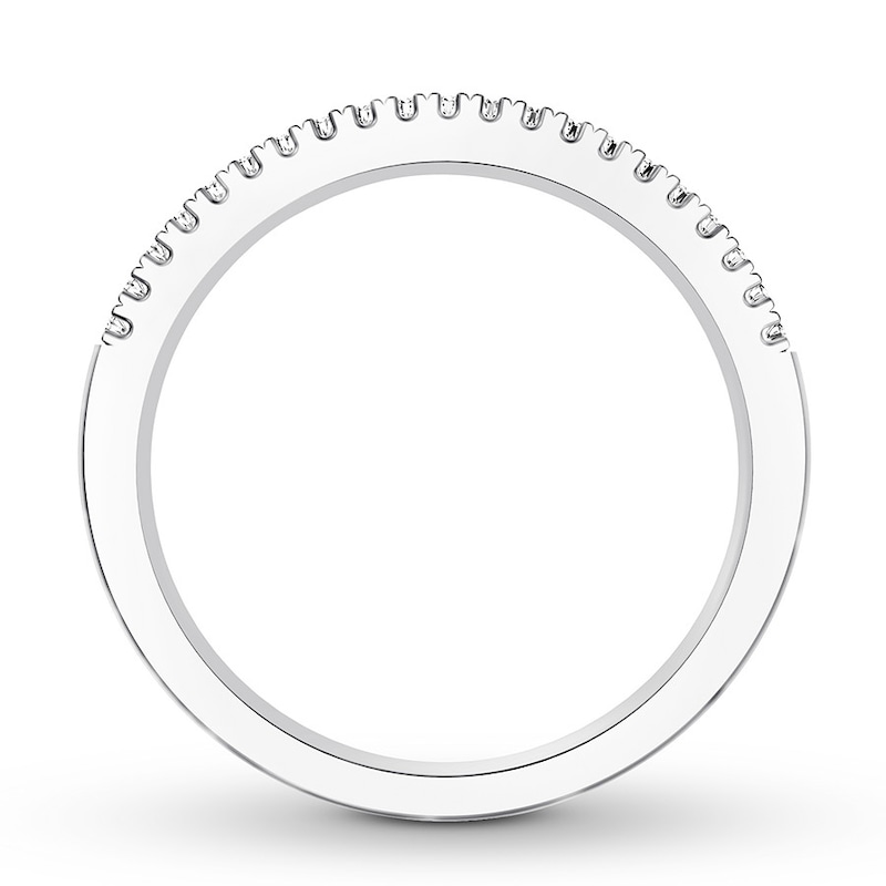 Diamond Wedding Band 1/8 ct tw Round-cut 14K White Gold