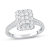 Thumbnail Image 1 of Now + Forever Diamond Engagement Ring 7/8 ct tw Princess & Round 10K White Gold