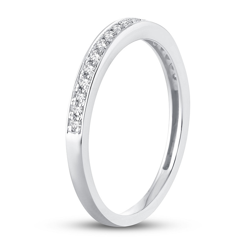 Main Image 2 of Now + Forever Diamond Wedding Band 1/6 ct tw Round-cut 10K White Gold