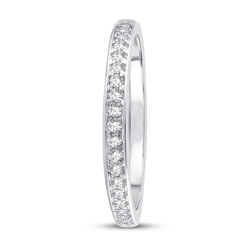 Main Image 3 of Now + Forever Diamond Wedding Band 1/6 ct tw Round-cut 10K White Gold