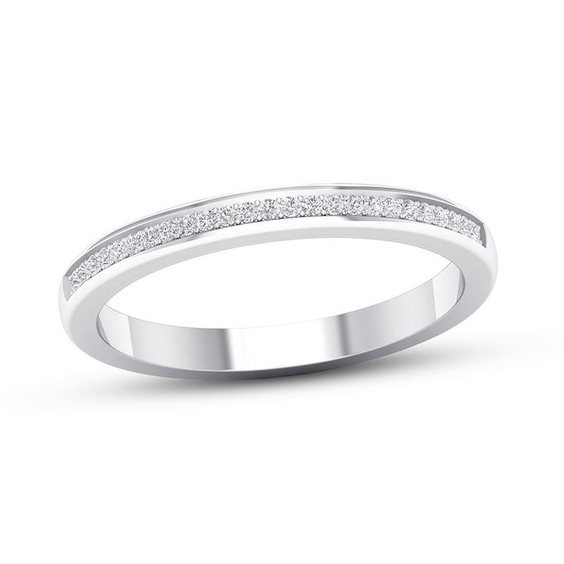 Main Image 1 of Now + Forever Diamond Wedding Band 1/20 ct tw Round-cut 14K White Gold