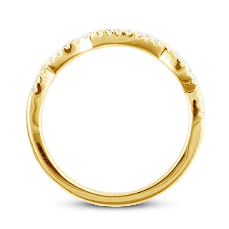 Diamond Wedding Band 1/8 ct tw 14K Yellow Gold