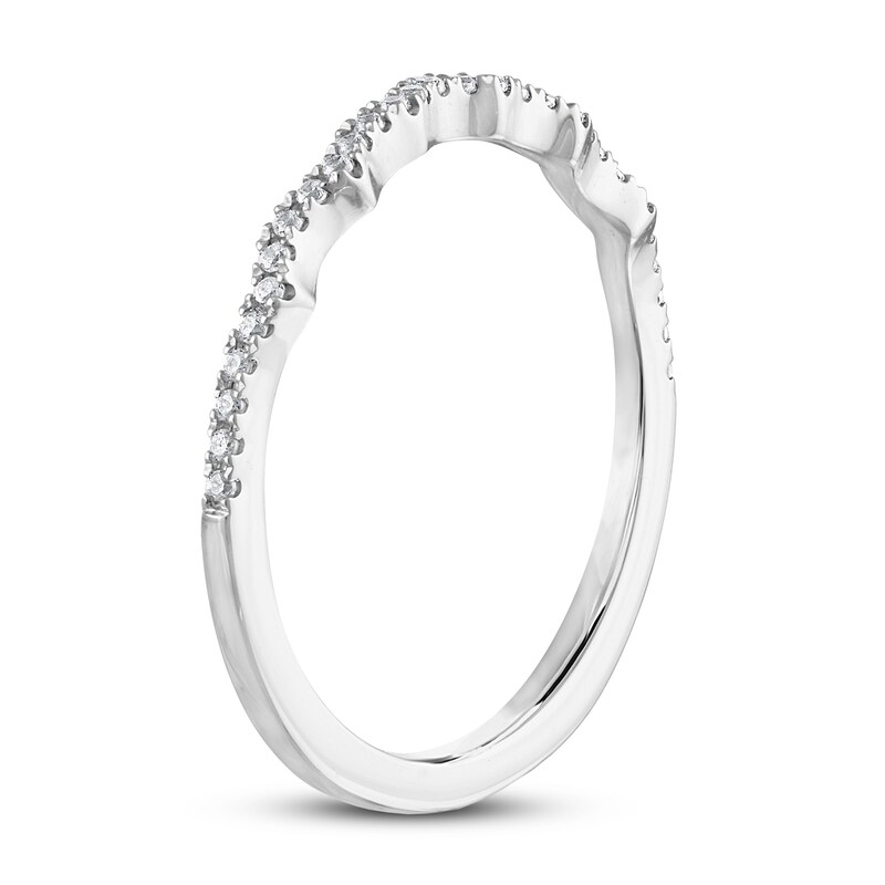 Diamond Wedding Band 1/10 ct tw 14K White Gold