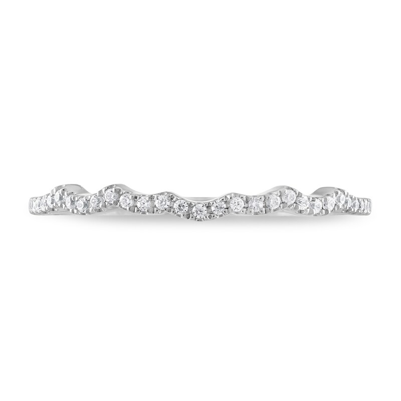 Diamond Wedding Band 1/10 ct tw 14K White Gold