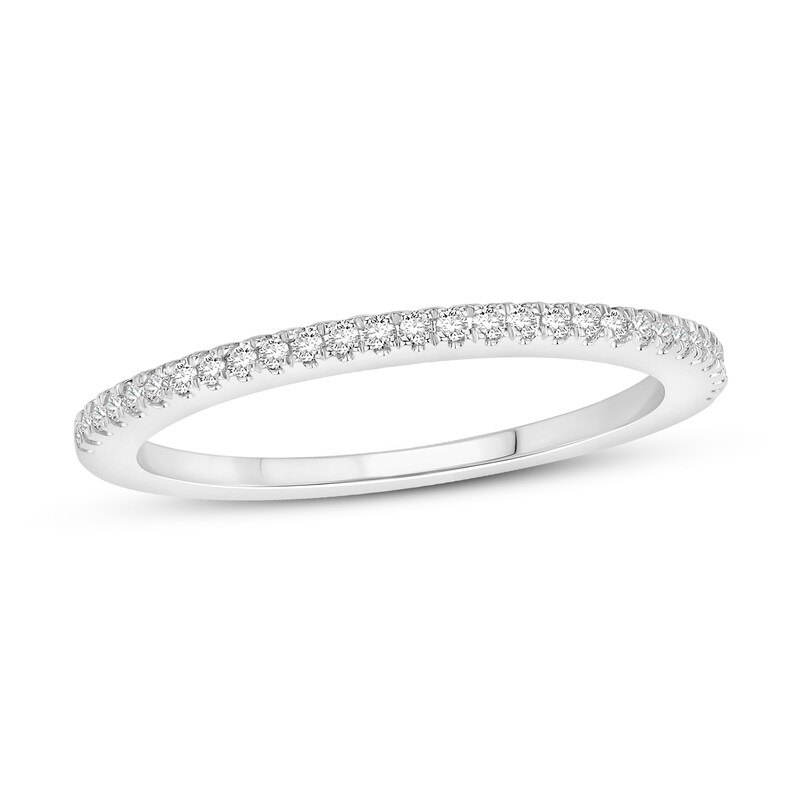 Diamond Wedding Band 1/6 ct tw 14K White Gold