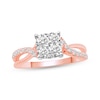 Thumbnail Image 0 of Diamond Engagement Ring 3/4 ct tw Round-cut 14K Rose Gold