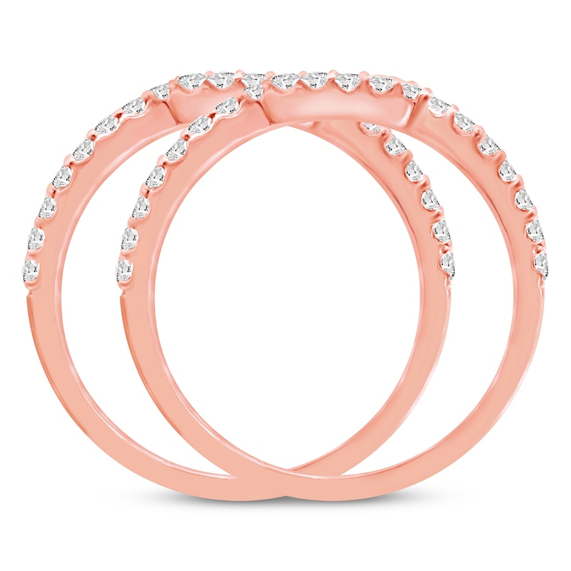 Main Image 3 of Diamond Wedding Band 1/2 ct tw Round-cut 14K Rose Gold
