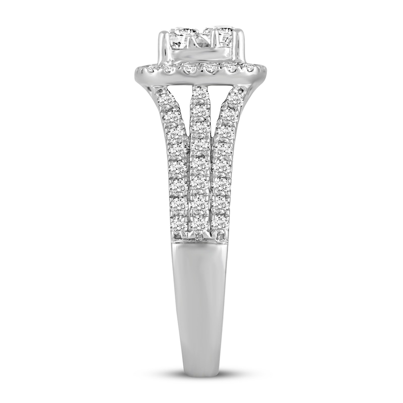 Diamond Engagement Ring 1-1/3 cts tw Round-cut 14K White Gold | Kay